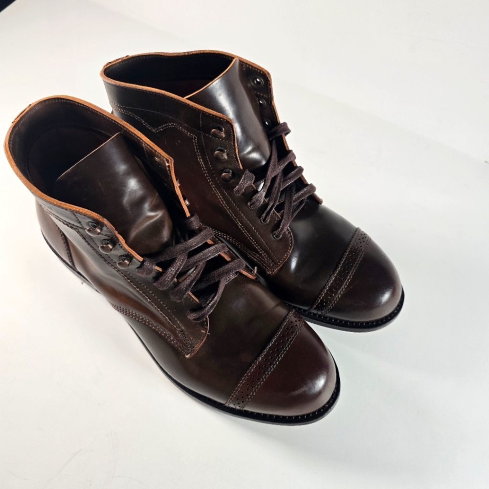 Wolverine 1000 Mile Mens Size 10 D Cap-Toe Boot Brown